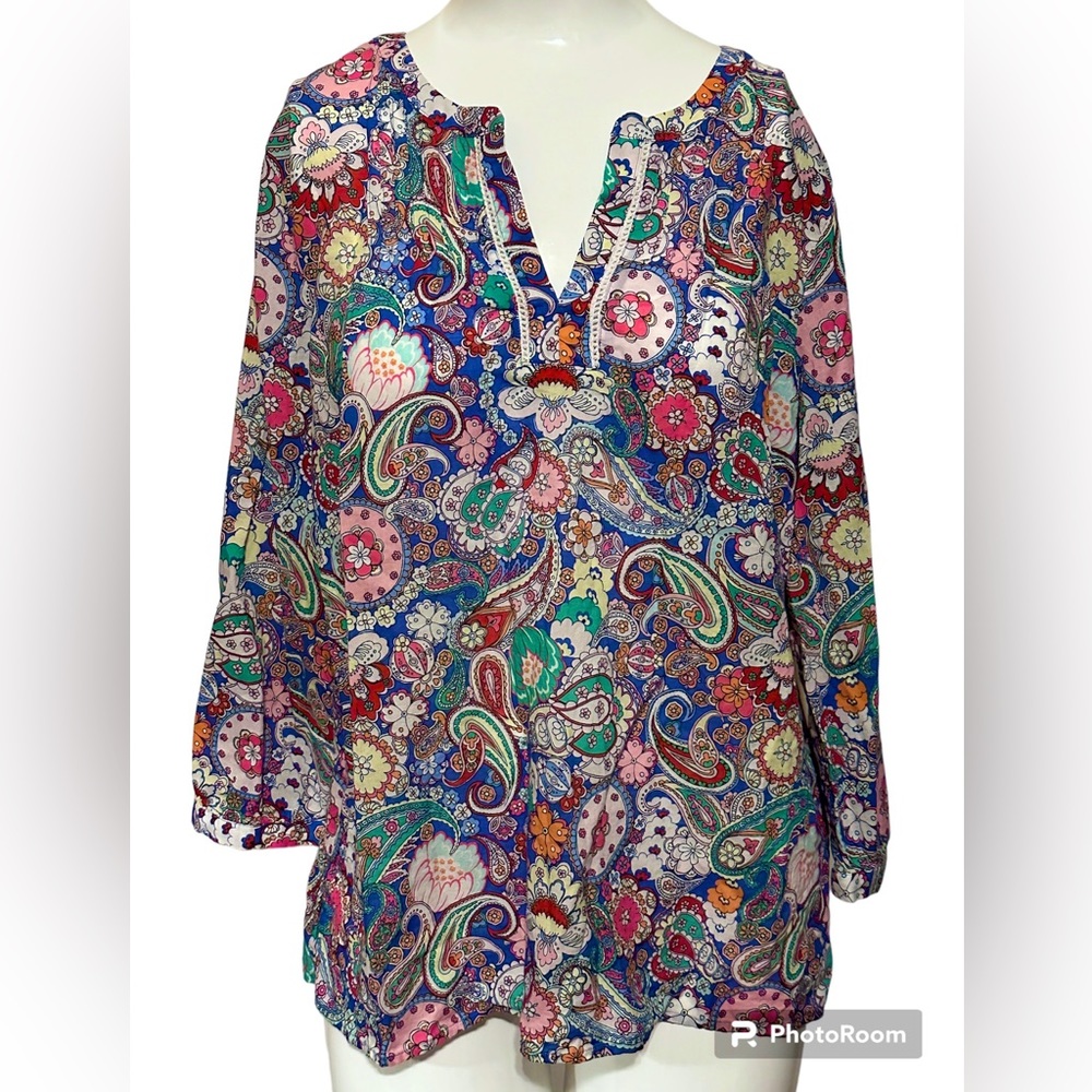 Talbots Paisley Floral Tunic